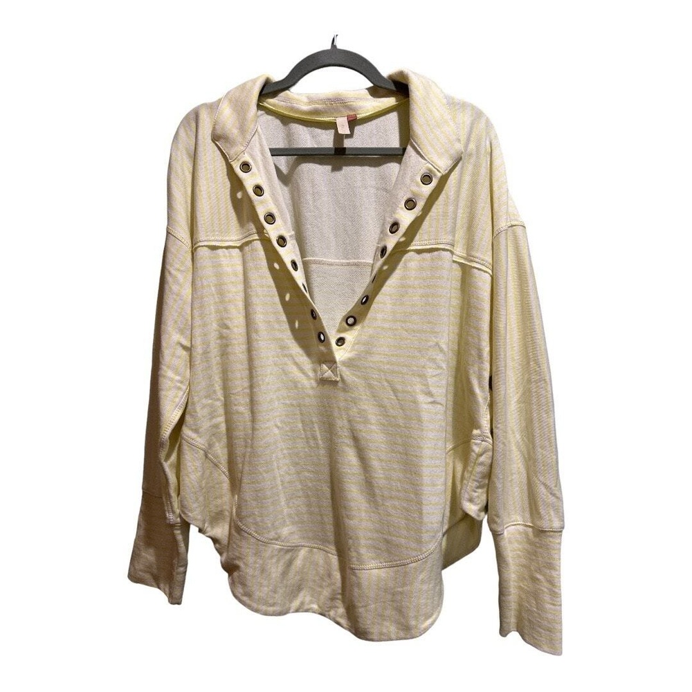 Pilcro Spliced Henley Top | Anthropology Size L